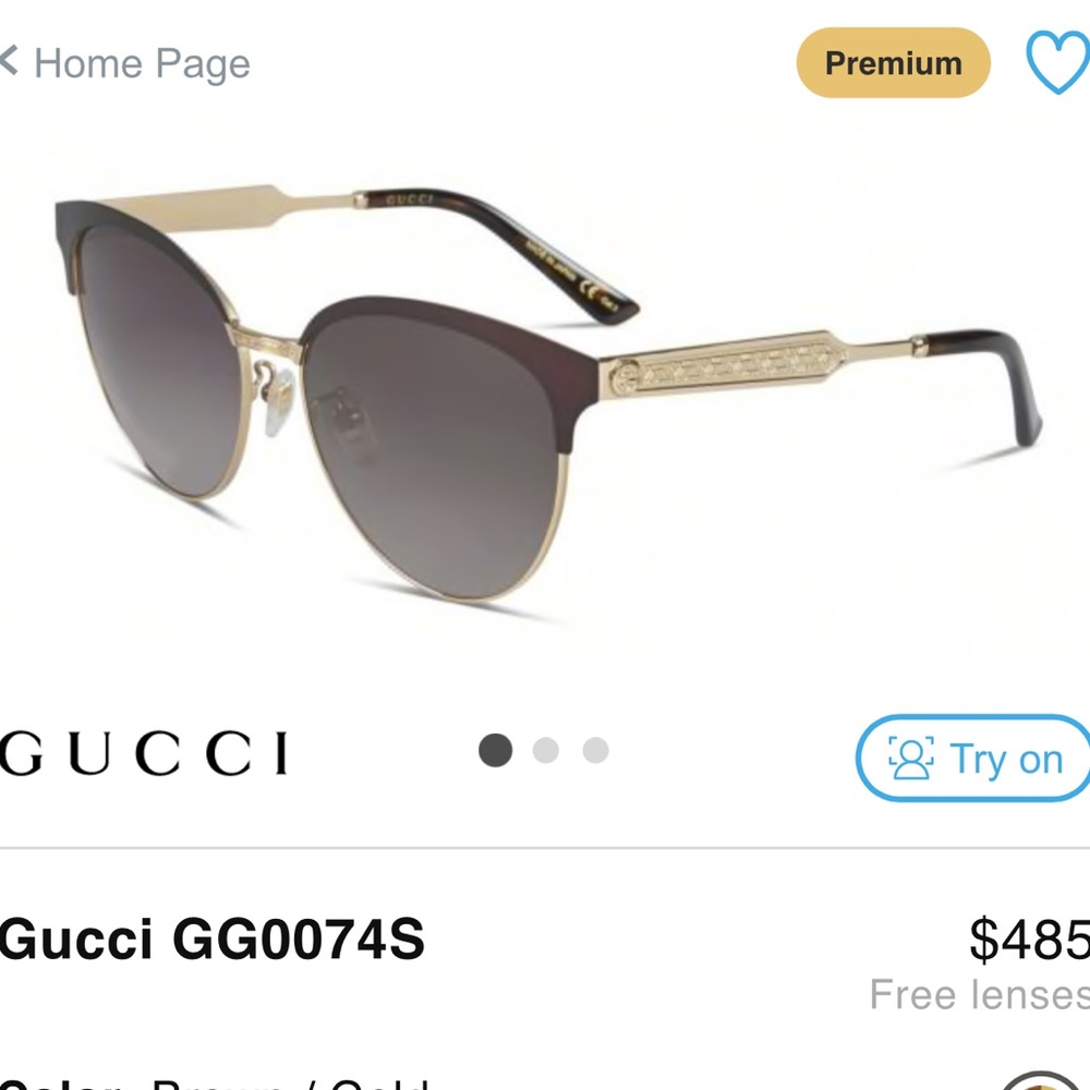 SOLD Authentic Gucci sunglasses